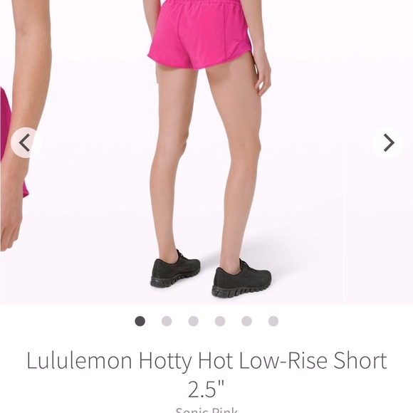 NEW! Lululemon Hotty Hot LR 2.5”, SONIC PINK, Size 12 - Picture 3 of 6